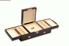 Luxury Necklace Ring Diamond Customized Logo Wooden Jewelry Box
