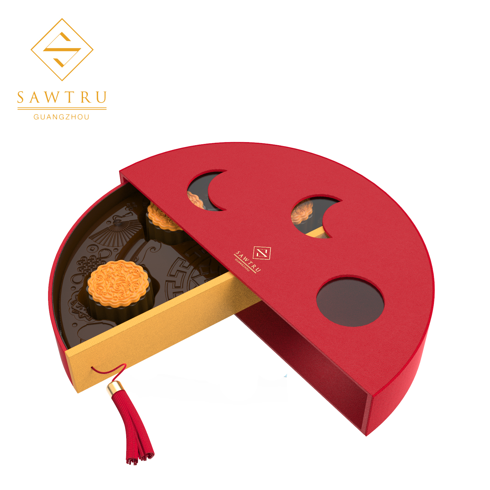 Factory hot Selling Luxury Mooncake box cheap gift packaging box with logo  and design